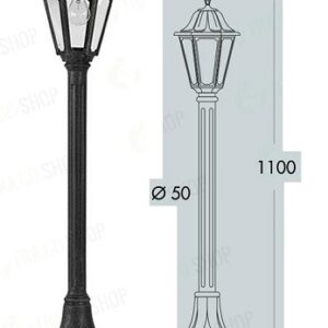 Mizar/Anna Lanterna E27 Nero E27 Led 6w Natura 110cm